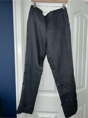 Men's Le 31 Charcoal 100% Linen Pants Size 34